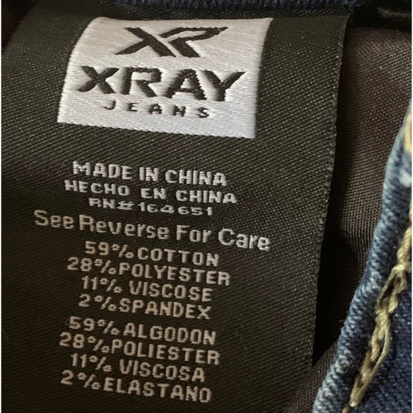 X-RAY Mens Indigo Denim Jeans Pants Stretch Blue Jeans Moto 32 X 32 - Picture 15 of 15